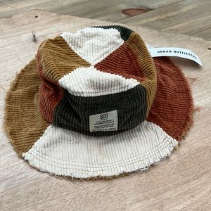 Urban Outfitters corduroy patchwork bucket hat [NWT]